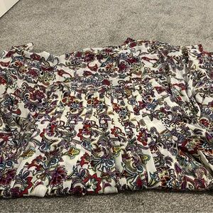 NWT Banana Republic Silk Floral Pleated Paisley Skirt